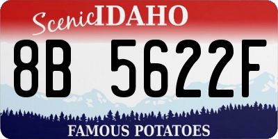 ID license plate 8B5622F
