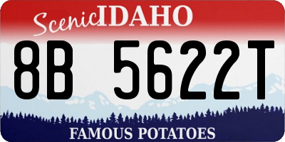 ID license plate 8B5622T