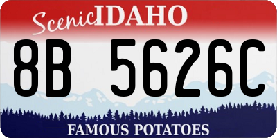 ID license plate 8B5626C