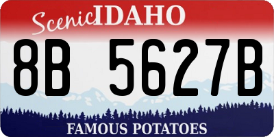 ID license plate 8B5627B