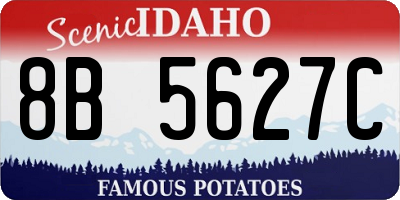 ID license plate 8B5627C