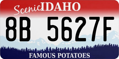 ID license plate 8B5627F