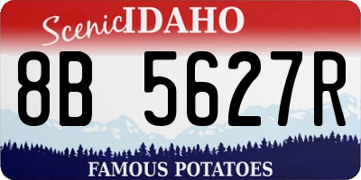 ID license plate 8B5627R