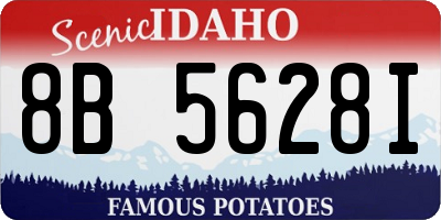 ID license plate 8B5628I