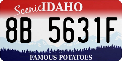 ID license plate 8B5631F