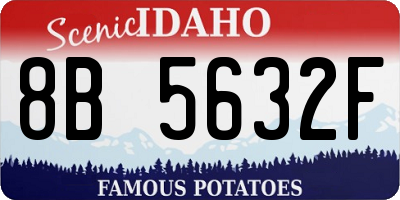ID license plate 8B5632F