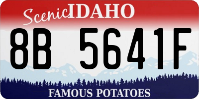 ID license plate 8B5641F
