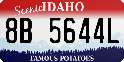 ID license plate 8B5644L