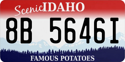 ID license plate 8B5646I
