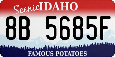 ID license plate 8B5685F