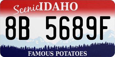 ID license plate 8B5689F