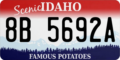 ID license plate 8B5692A