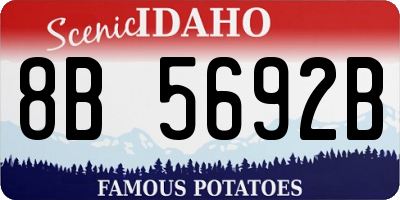 ID license plate 8B5692B