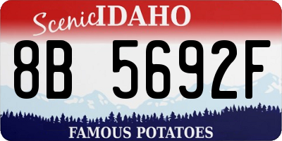 ID license plate 8B5692F
