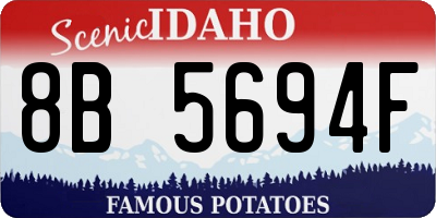 ID license plate 8B5694F