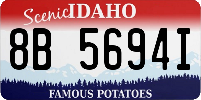 ID license plate 8B5694I