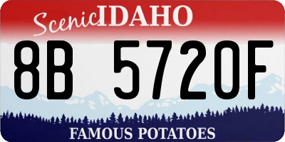 ID license plate 8B5720F