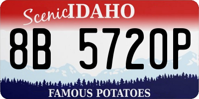 ID license plate 8B5720P