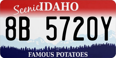 ID license plate 8B5720Y