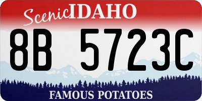 ID license plate 8B5723C