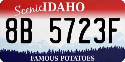 ID license plate 8B5723F