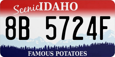 ID license plate 8B5724F