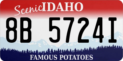 ID license plate 8B5724I