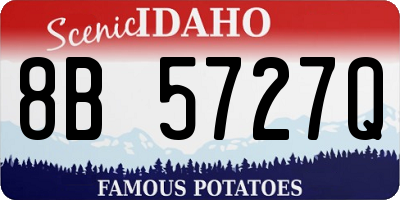 ID license plate 8B5727Q