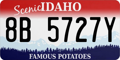 ID license plate 8B5727Y
