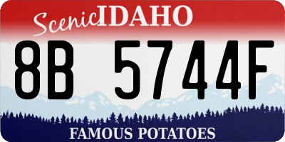ID license plate 8B5744F