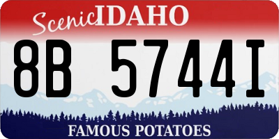 ID license plate 8B5744I