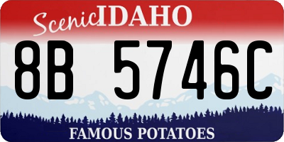 ID license plate 8B5746C
