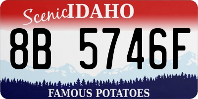 ID license plate 8B5746F