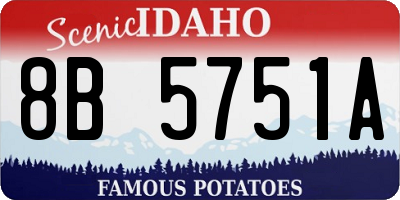 ID license plate 8B5751A