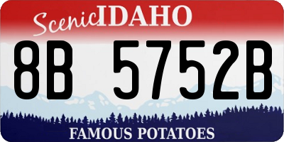 ID license plate 8B5752B