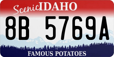 ID license plate 8B5769A