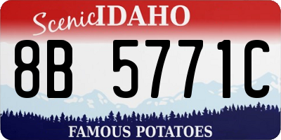 ID license plate 8B5771C