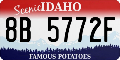 ID license plate 8B5772F