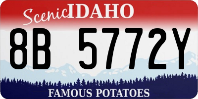 ID license plate 8B5772Y