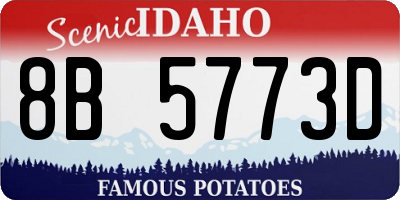 ID license plate 8B5773D