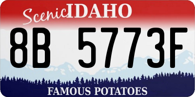ID license plate 8B5773F