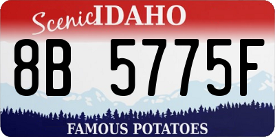ID license plate 8B5775F