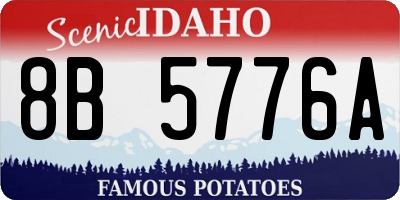 ID license plate 8B5776A