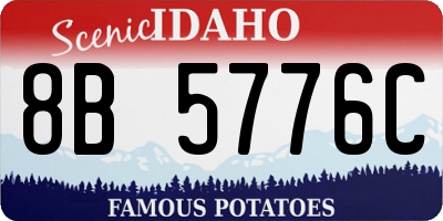 ID license plate 8B5776C