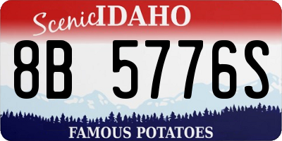 ID license plate 8B5776S