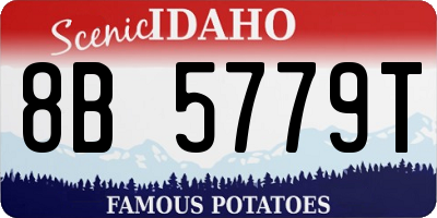 ID license plate 8B5779T