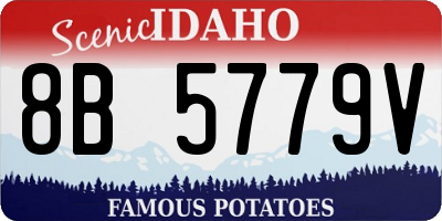 ID license plate 8B5779V