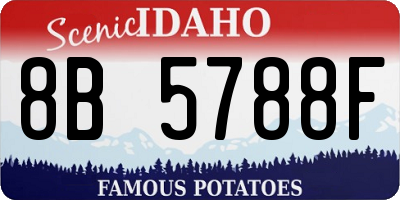 ID license plate 8B5788F