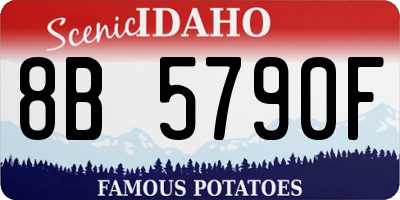 ID license plate 8B5790F