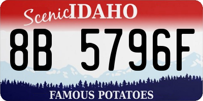 ID license plate 8B5796F